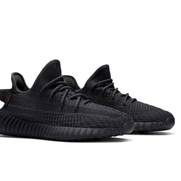Adidas Men's Yeezy Boost 350 V2 Shoes Black 11.5‎ New With Box - Picture 2 of 14